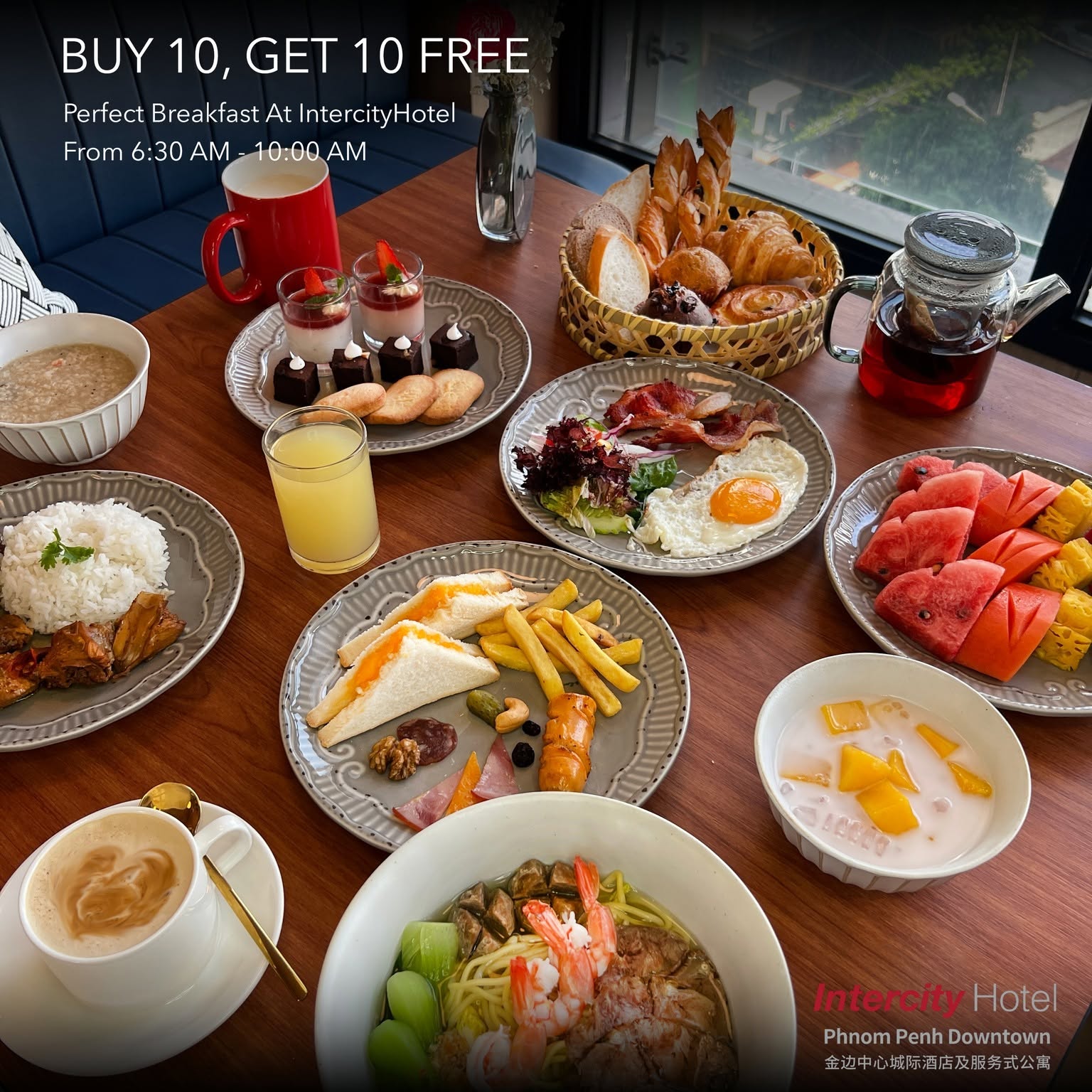 Coupon Breakfast buy 10 get 5
